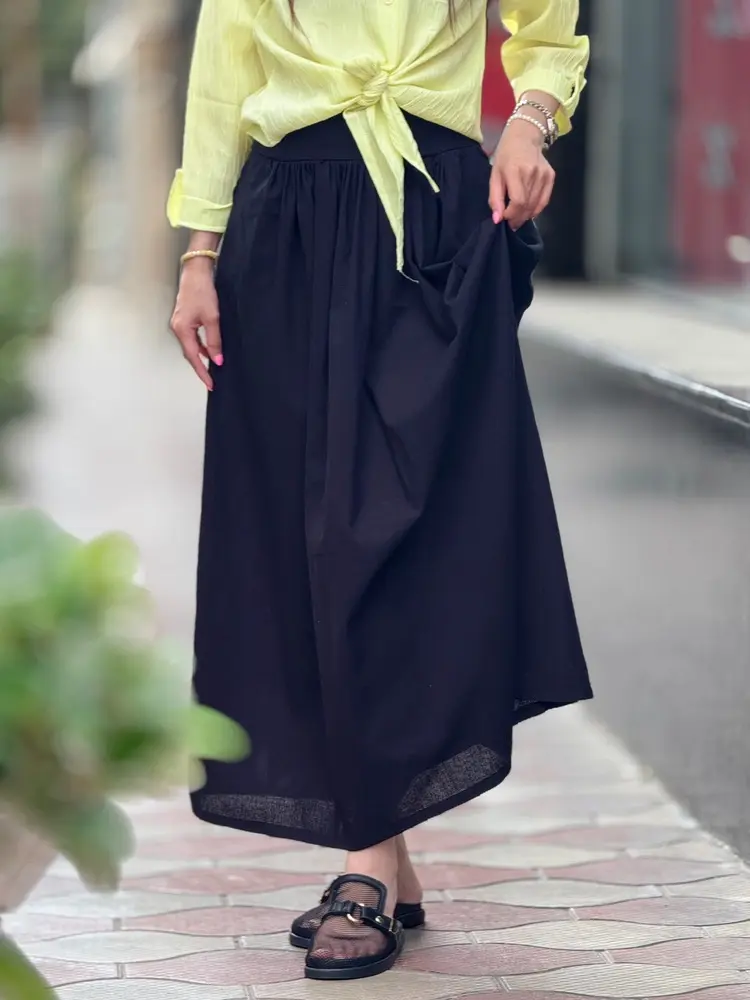 دامن لینن زارا